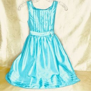 Claires Rose Girls Formal Ripple Strapped Elegant￼ Dress Size 8